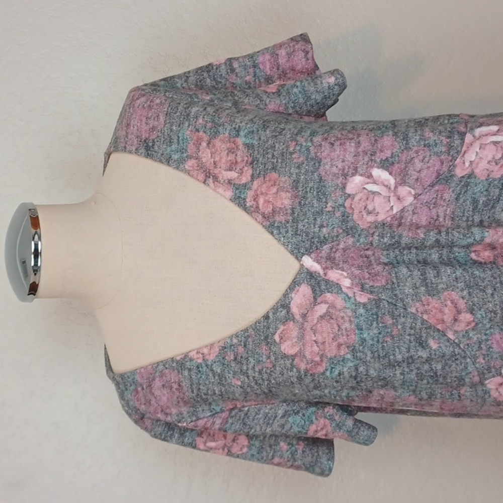 Torrid Rose Print Dress Size 0 - Picture 2 of 9